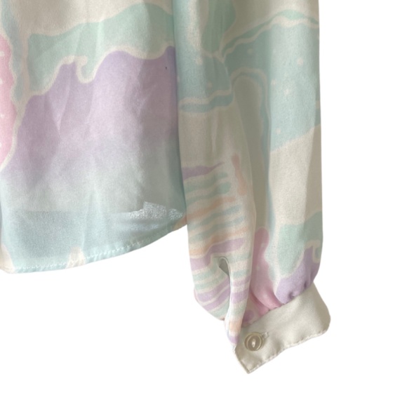 Vintage 70s Patty Woodard Floral 2 Piece Set - Tank Top and Cardigan Size Small - Picture 8 of 9